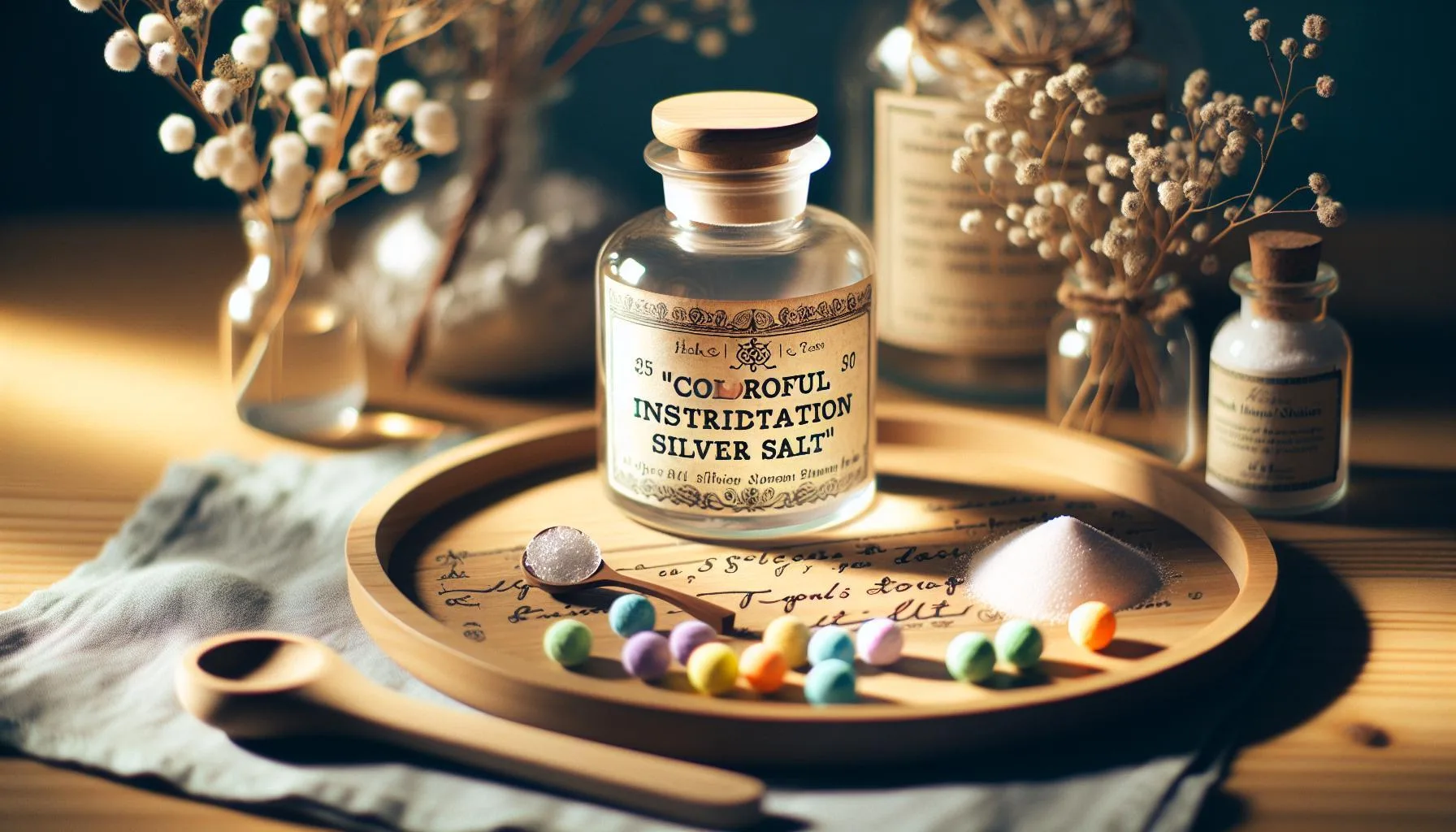 Pokus barevný nápis stříbrná sůl: Chemické experimenty doma