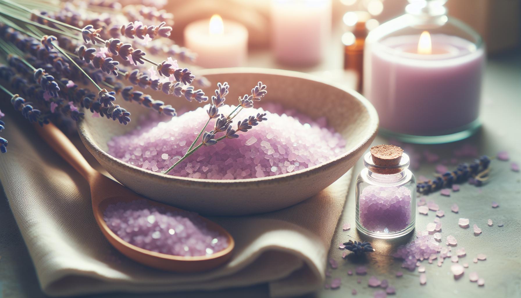 Koupelová sůl levandule: Relaxační účinky přírody ve vaně