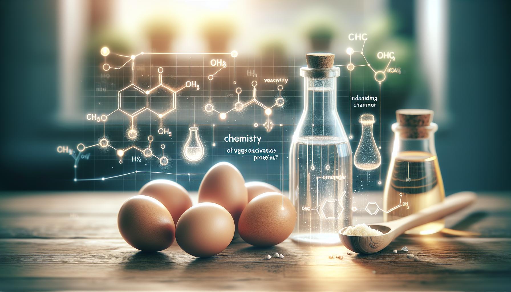 Proč se dává ocet do vody na ztracené vejce? Vědecké vysvětlení 2 Chemie vajec: Jak ocet deaktivuje bílkoviny?