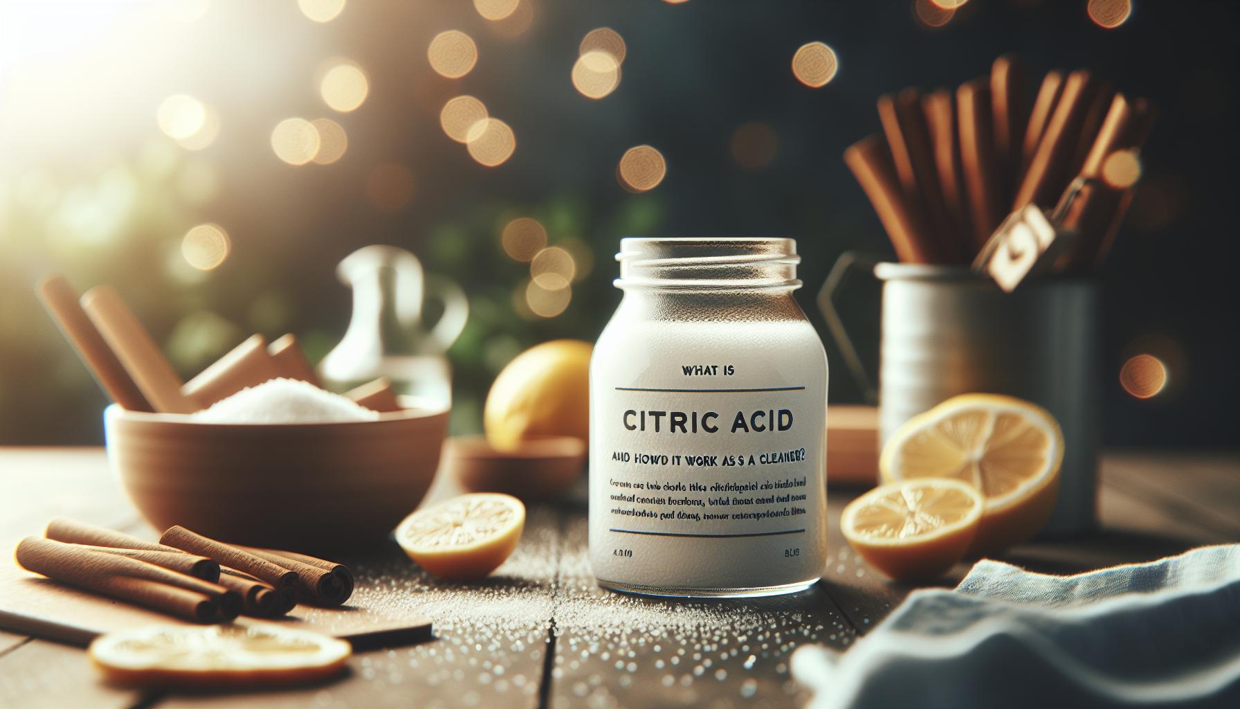 Kyselina citronová sprej: Univerzální čistič pro domácnost 1 Co je kyselina citronová a jak funguje jako čistič?