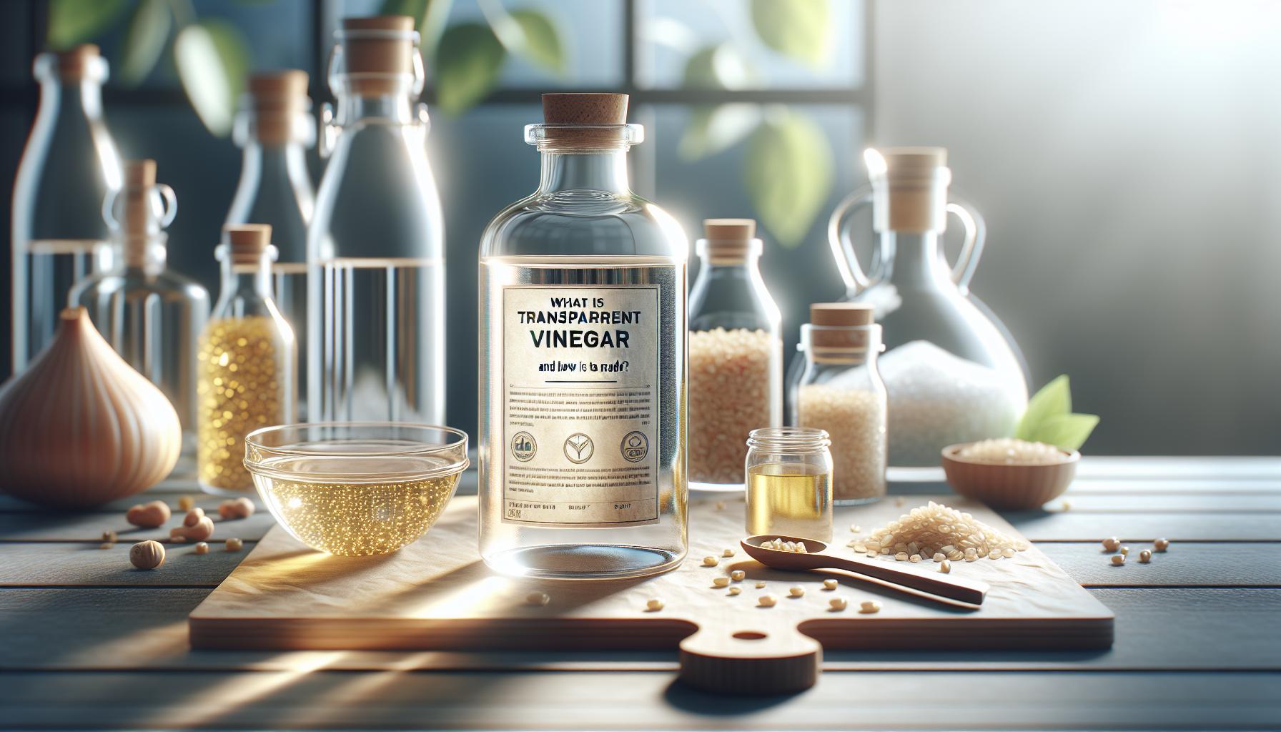 co je průhledný ocet ‍a jak vzniká?